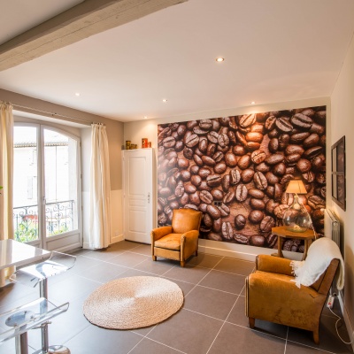 Lit dans le refuge de Stenvenson chambres d'hôtes carcassonne